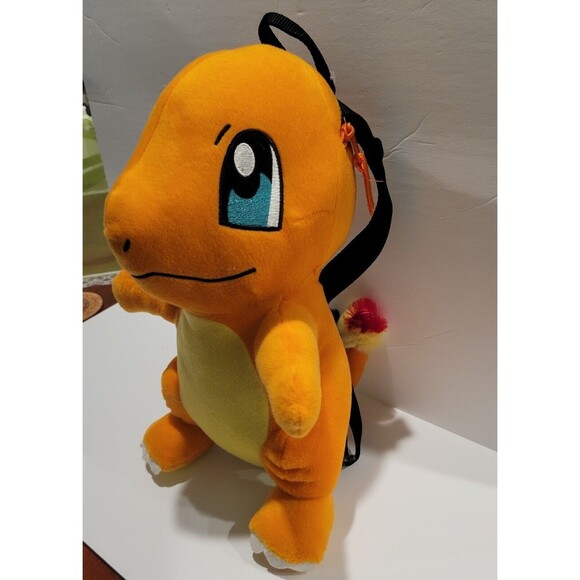 Pokemon Charmander Plush Backpack 15" Adjustable Straps New without Tags - Picture 2 of 11